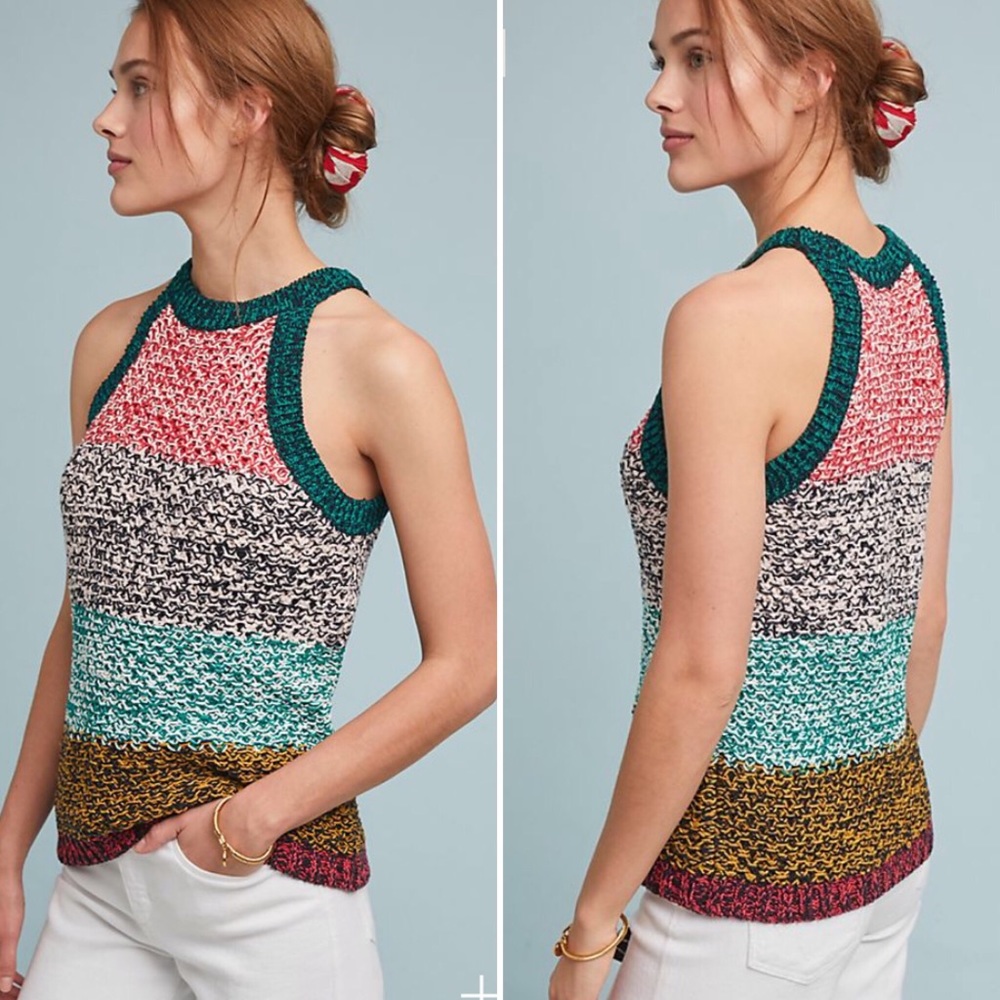 Anthro Maeve Harmony Sweater Tank Size Small
